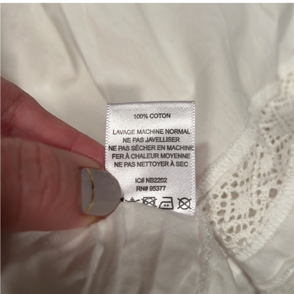 Sanctuary Crisp White off shoulder 3/4 sleeves top. - Picture 7 of 7